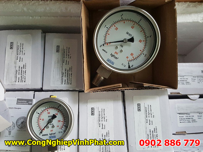 Bán đồng hồ đo áp suất Wika - Dong ho ap suat chất lượng cao