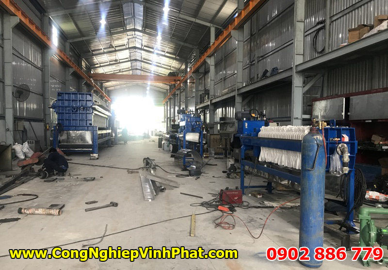 Cty sản xuất máy ép bùn khung bản Việt Nam Vĩnh Phát