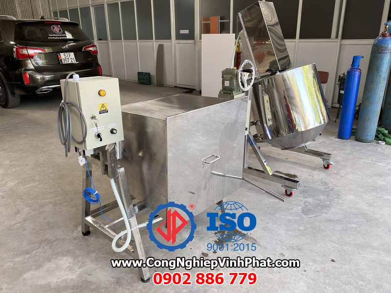 Hai loại máy trộn gia vị công nghiệp, máy trộn thực phẩm Vĩnh Phát inox 304 chất lượng cao